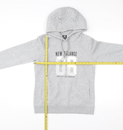 Womens UK Size 12 New Balance Grey Pullover Hoodie