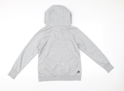 Womens UK Size 12 New Balance Grey Pullover Hoodie