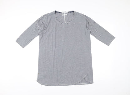 Seasalt Cornwall Women’s Blue Striped Cotton T-Shirt Dress Size 10