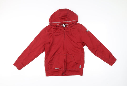 Nike Teens Red Therma-Fit Full Zip Hooded Sports Jacket Size 16