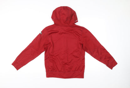 Nike Teens Red Therma-Fit Full Zip Hooded Sports Jacket Size 16