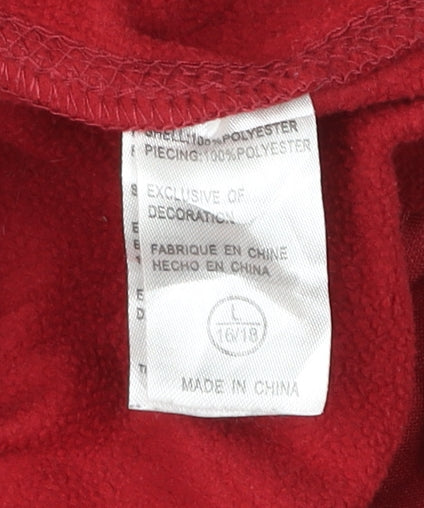 Nike Teens Red Therma-Fit Full Zip Hooded Sports Jacket Size 16