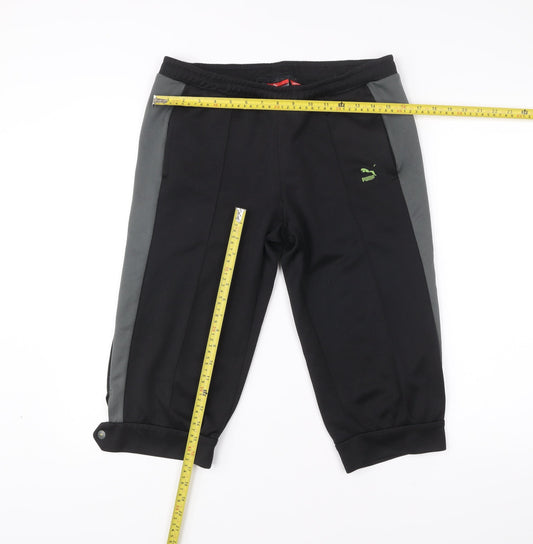 Puma Men’s Black L Athletic Sports Shorts with Pockets