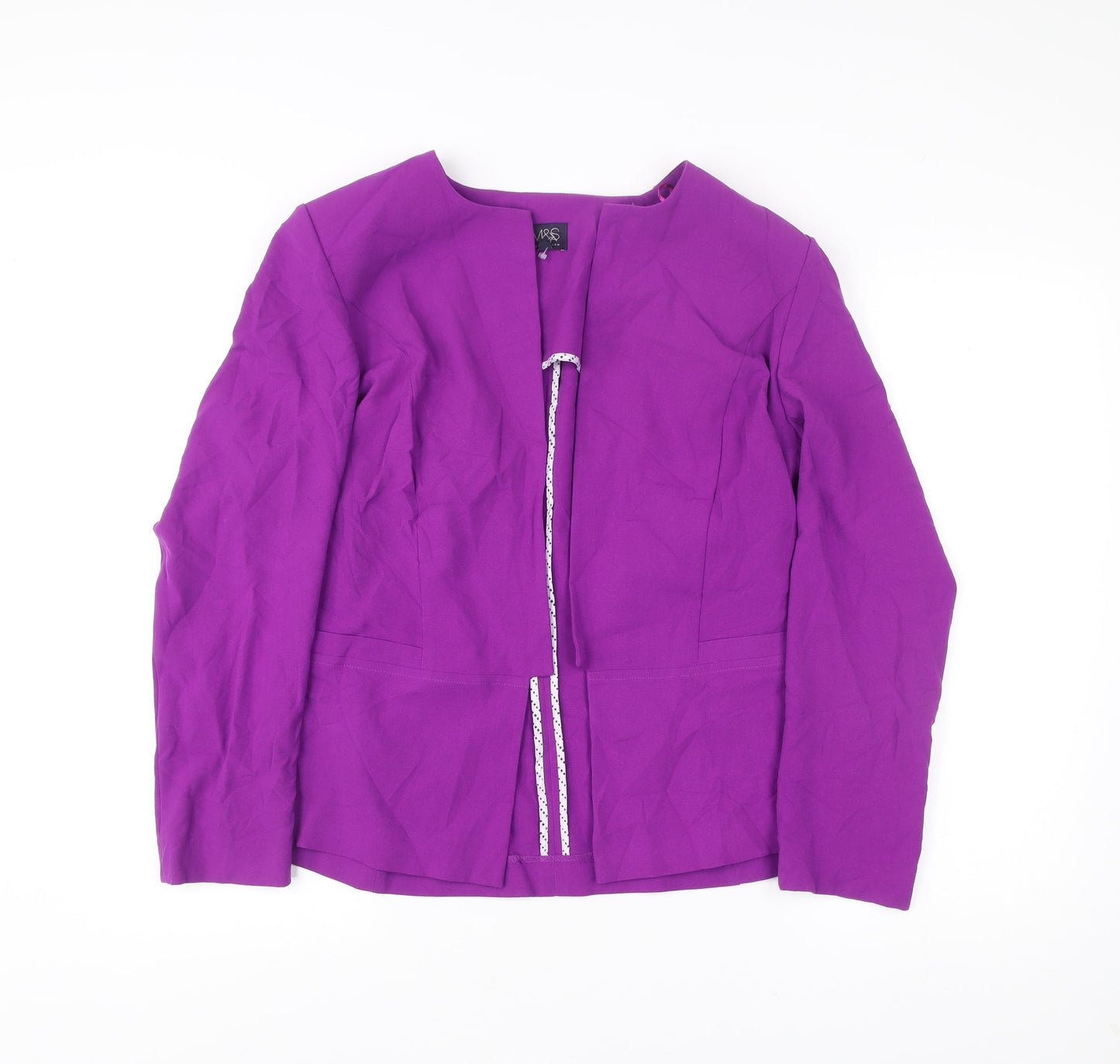 Marks and Spencer Women’s Purple Blazer Jacket Size 14 Workwear
