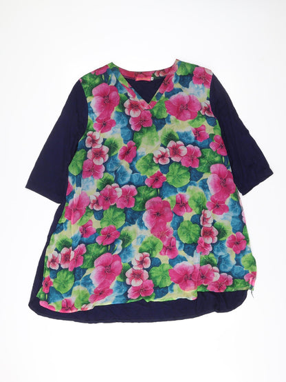 Butler & Wilson Womens Multicoloured Floral Shift Dress XL