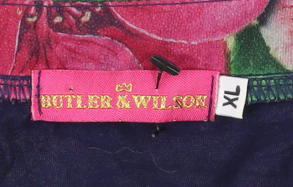 Butler & Wilson Womens Multicoloured Floral Shift Dress XL