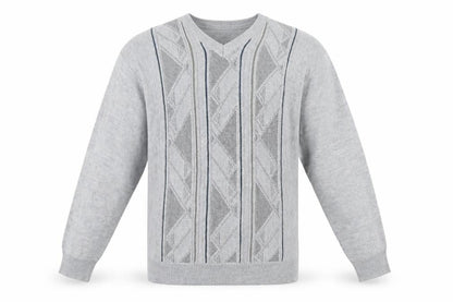Tradewinds by Ansett Men's Grey XL V-Neck Pullover Jumper