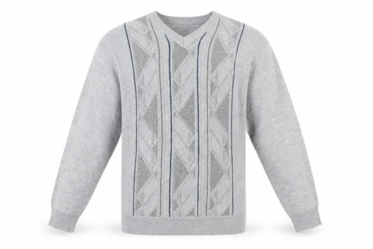 Tradewinds by Ansett Men's Grey XL V-Neck Pullover Jumper