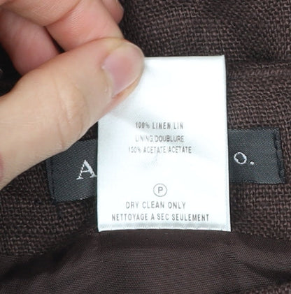 Alex & Co. Women’s Brown Linen Long Pencil Skirt Size 10