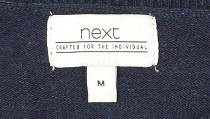 Next Men’s Blue Cotton Blend Pullover Jumper Medium Crew Neck