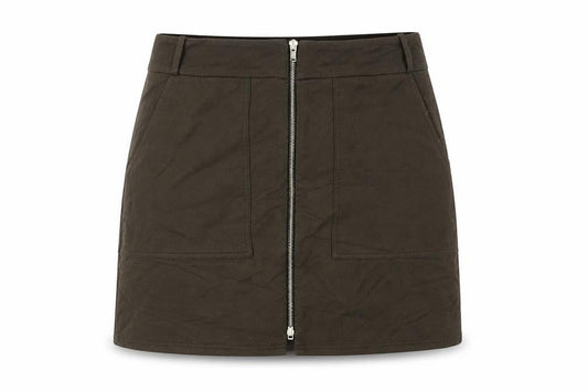 River Island Women’s Green Short Pencil Skirt Size 12 High Rise Zip