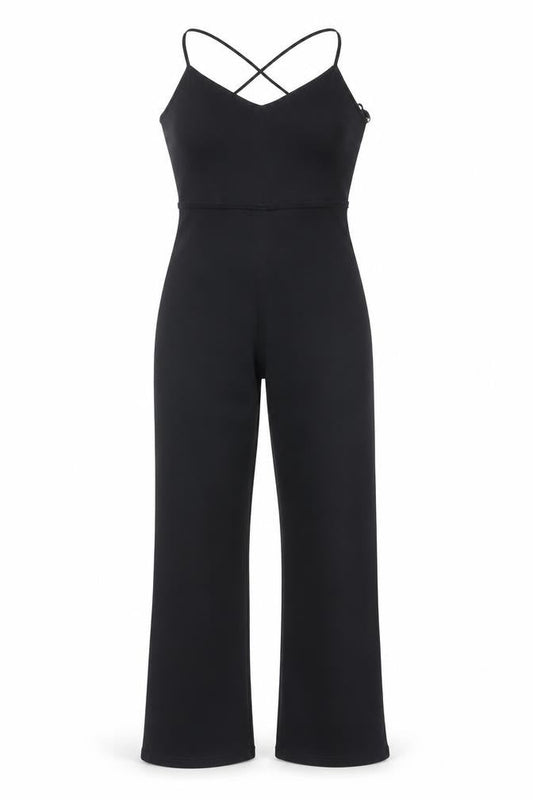 Bershka Women’s Black XS Slim Fit Halter Jumpsuit