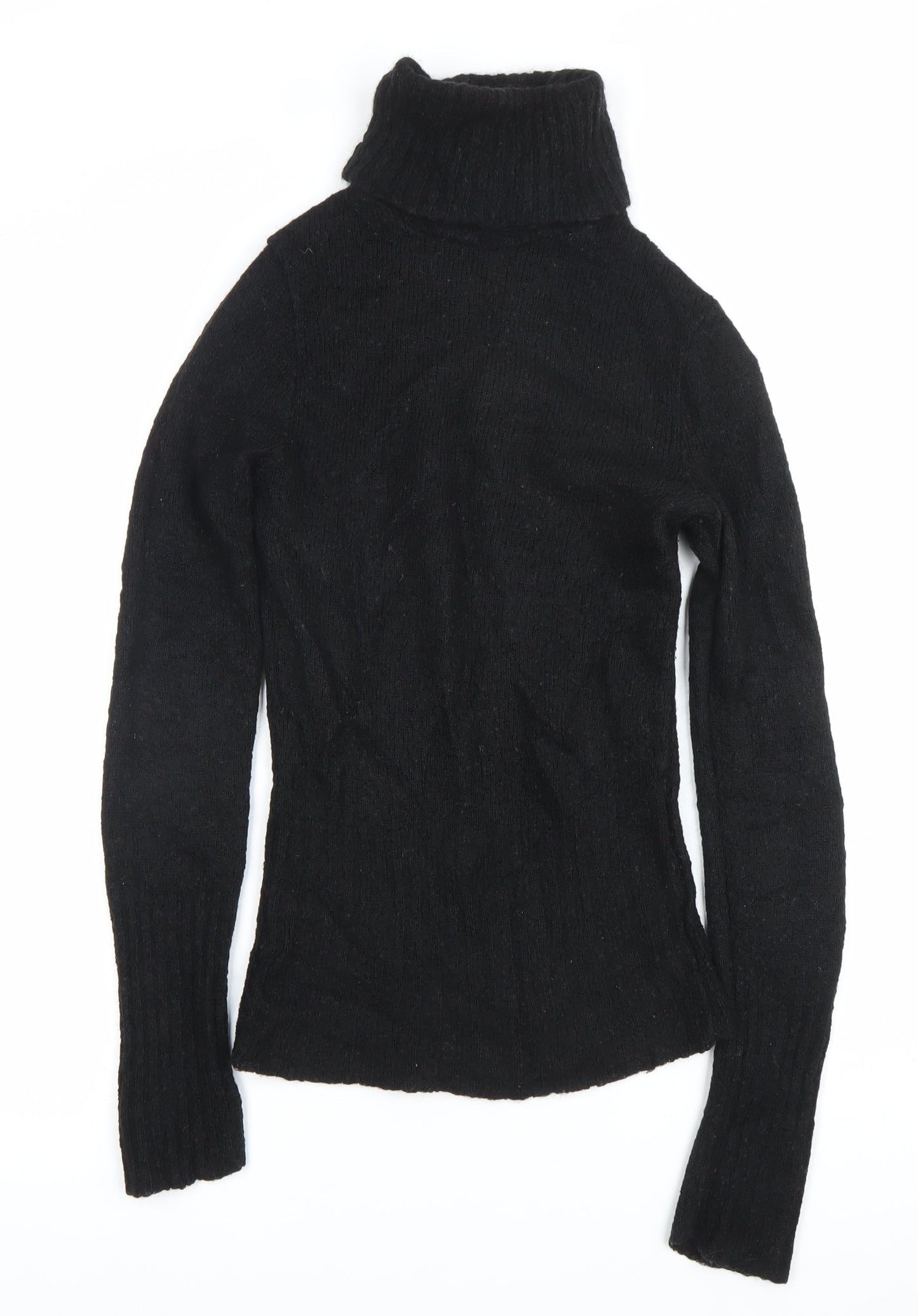 KOAN SIGN Womens Black Roll Neck Slim Fit Knit Jumper Size M