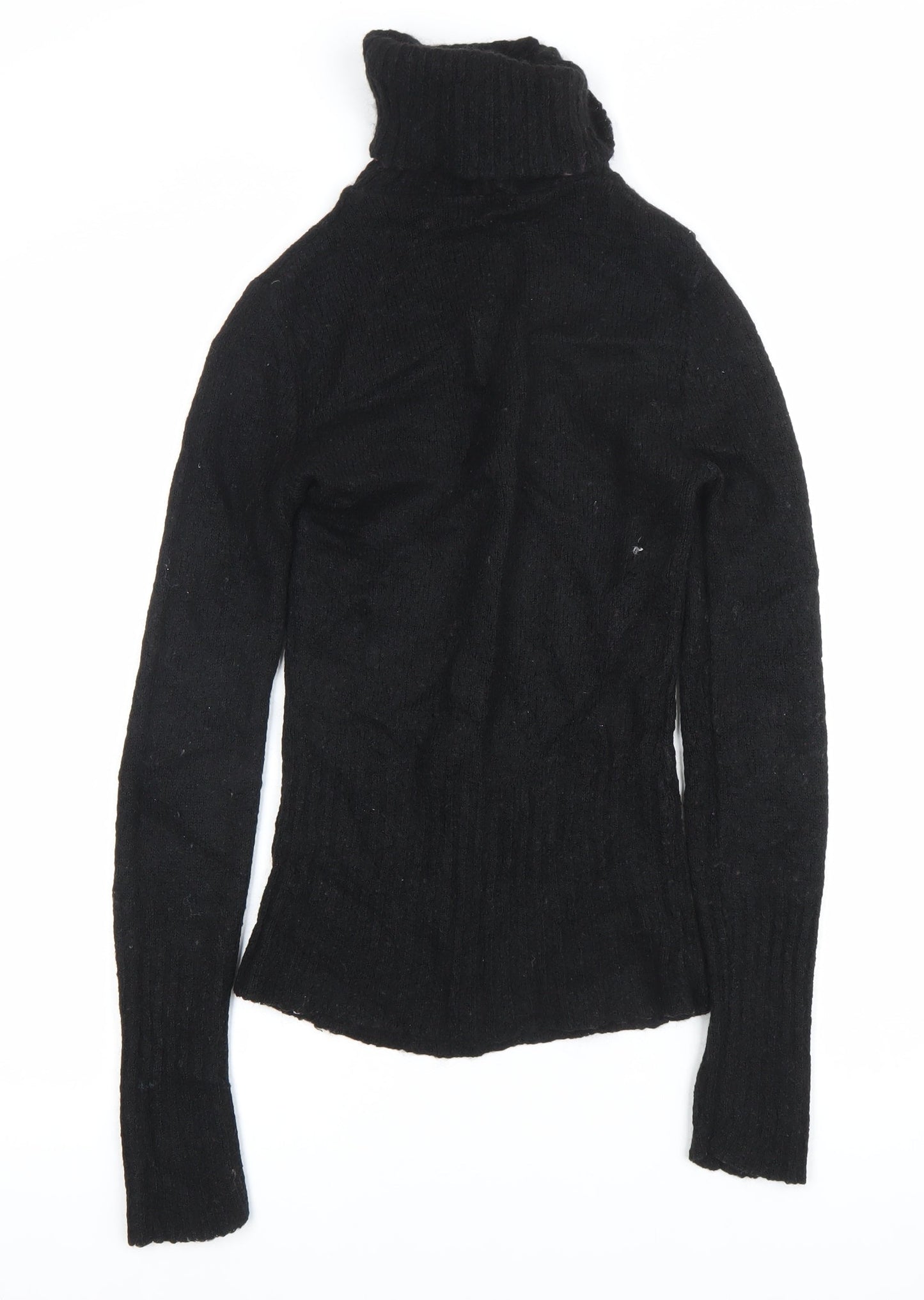 KOAN SIGN Womens Black Roll Neck Slim Fit Knit Jumper Size M