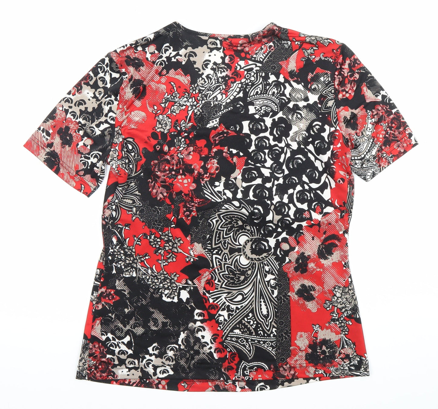 Gerry Weber Womens Multicoloured Floral V-Neck Blouse Top Size 12