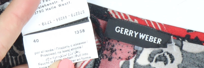 Gerry Weber Womens Multicoloured Floral V-Neck Blouse Top Size 12