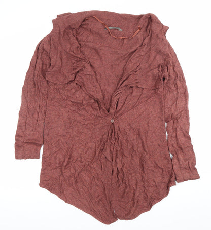 Sandwich Womens Brown V-Neck Long Sleeve Knit Cardigan Size M