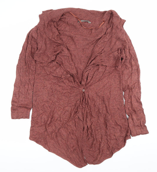 Sandwich Womens Brown V-Neck Long Sleeve Knit Cardigan Size M