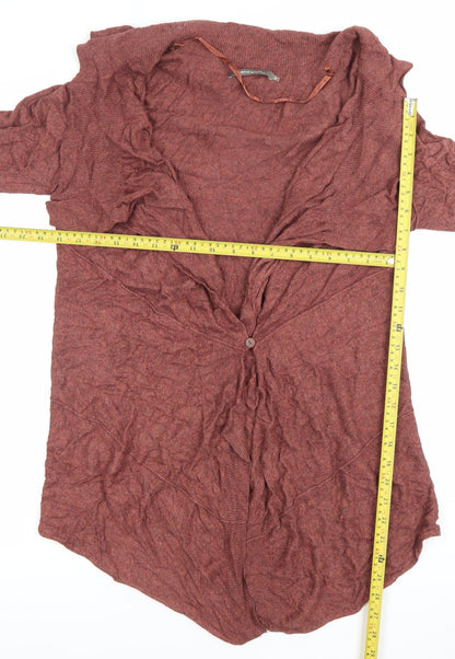 Sandwich Womens Brown V-Neck Long Sleeve Knit Cardigan Size M