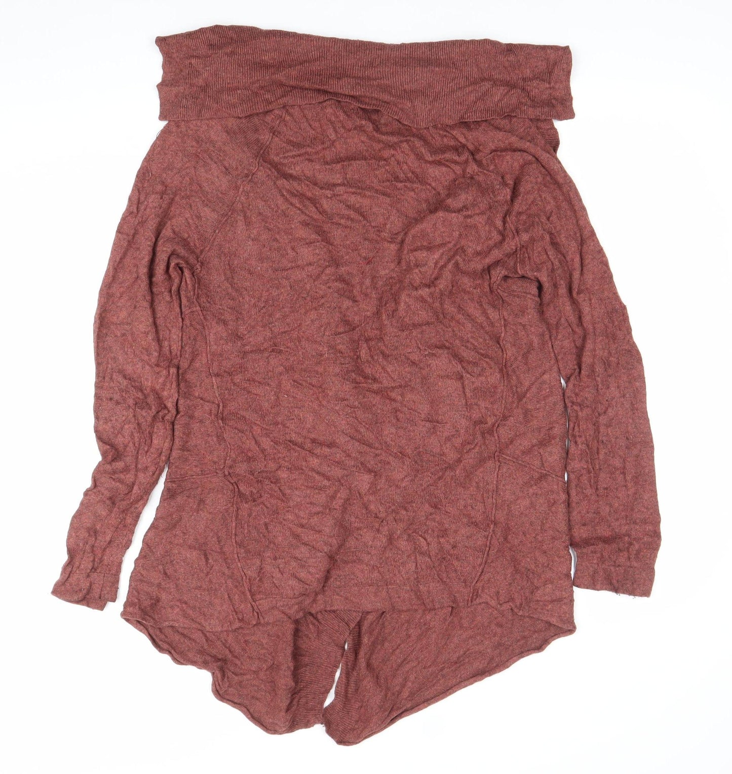 Sandwich Womens Brown V-Neck Long Sleeve Knit Cardigan Size M