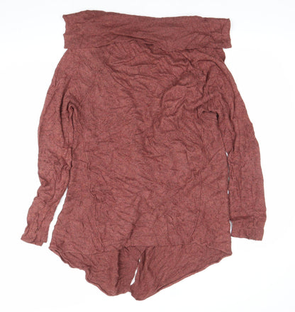 Sandwich Womens Brown V-Neck Long Sleeve Knit Cardigan Size M