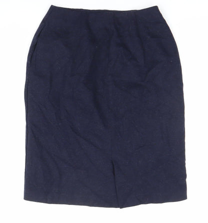Uniqlo Women’s Blue Pencil Skirt Size S Knee Length Stretch Business