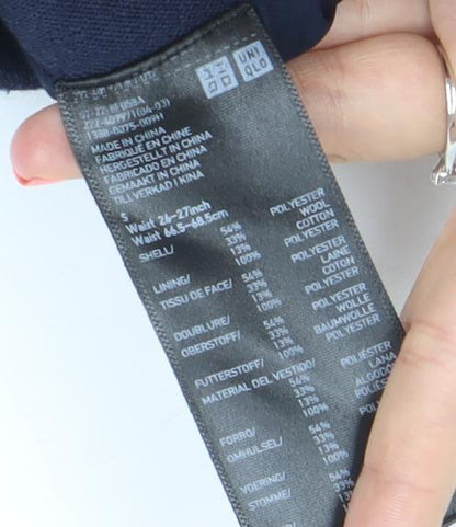 Uniqlo Women’s Blue Pencil Skirt Size S Knee Length Stretch Business