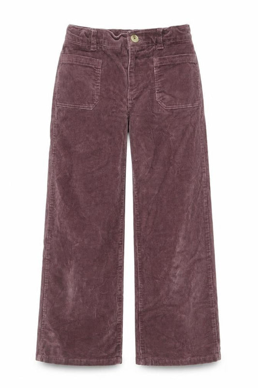 Marks and Spencer Girls Brown Corduroy Cargo Trousers Size 9 Years