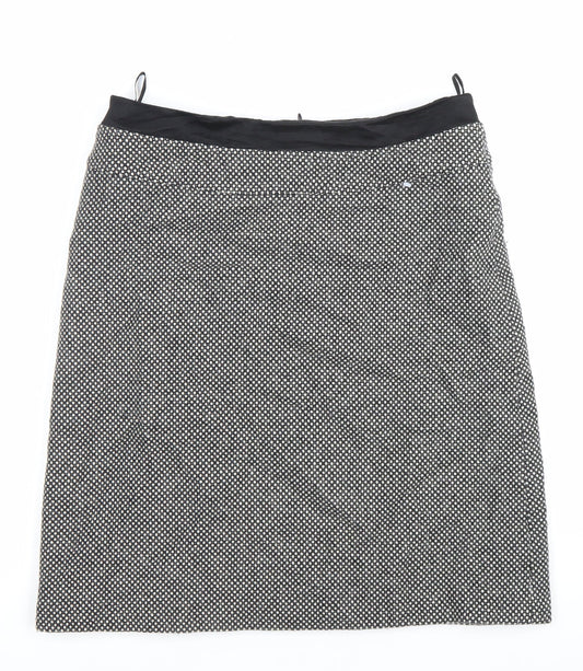 Kaliko Women’s Black Wool Blend Pencil Skirt Size 12 Workwear
