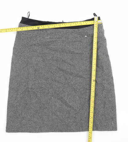 Kaliko Women’s Black Wool Blend Pencil Skirt Size 12 Workwear