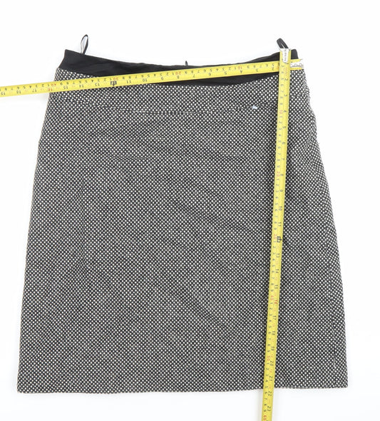 Kaliko Women’s Black Wool Blend Pencil Skirt Size 12 Workwear