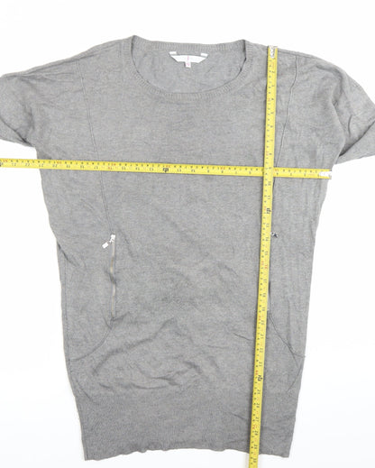 Jasper Conran Women’s Grey Tunic Jumper Size 12 Long Sleeve Knit