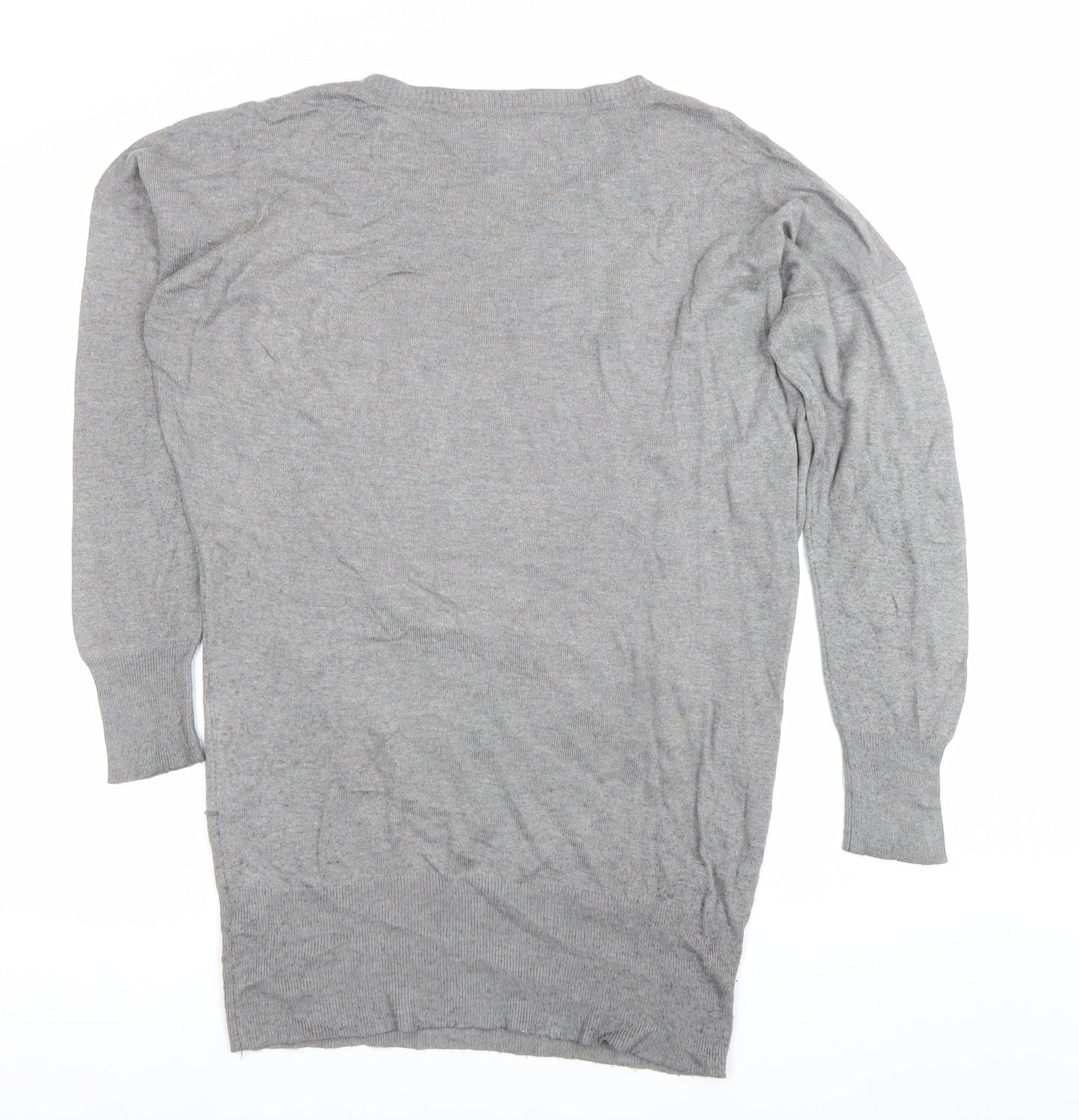 Jasper Conran Women’s Grey Tunic Jumper Size 12 Long Sleeve Knit