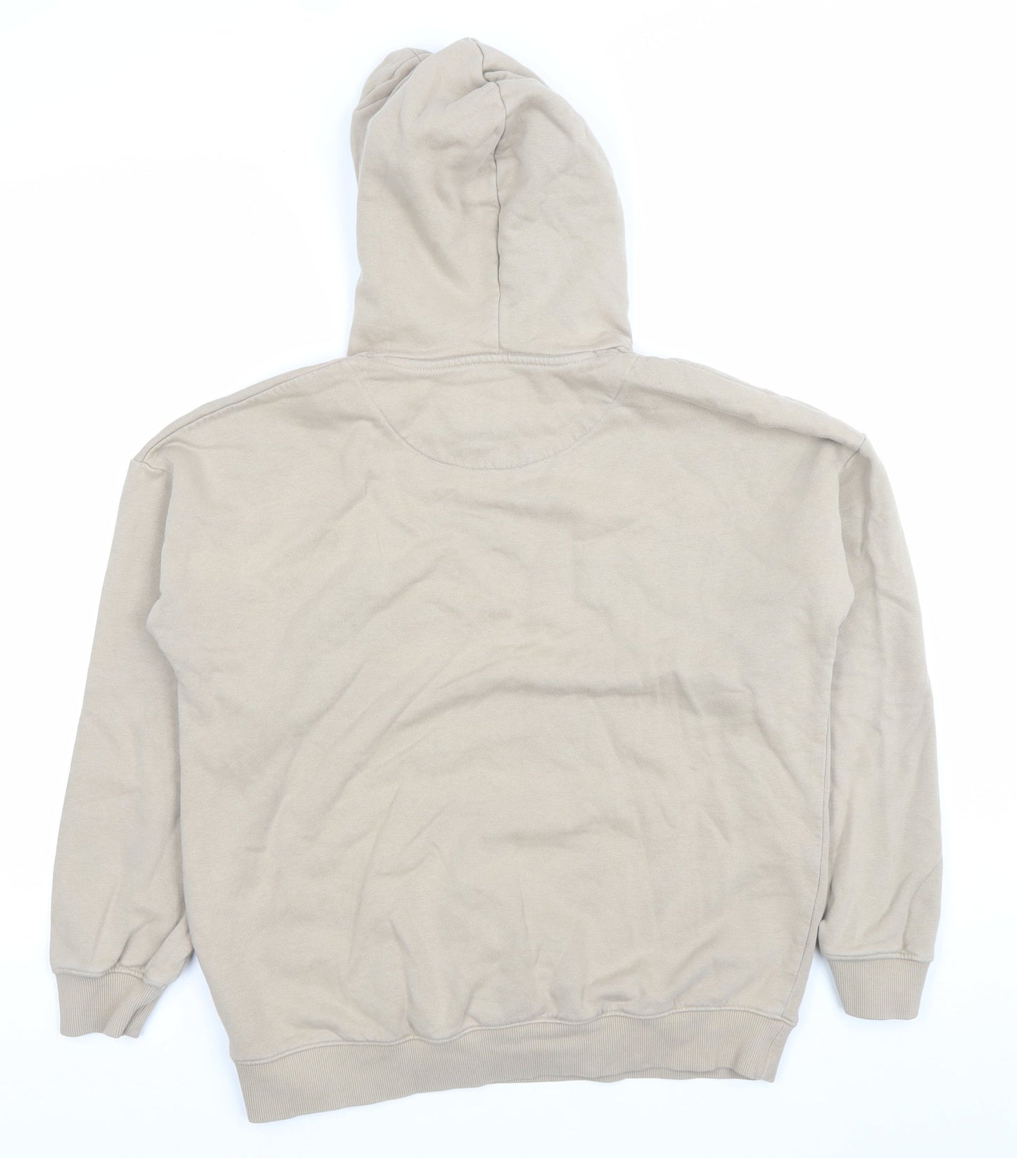 Marks and Spencer Boys Beige Pullover Hoodie 12-13 Years Regular Fit