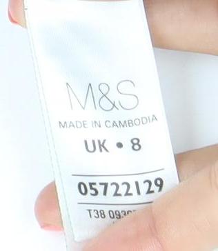 Marks and Spencer Womens Red Size 8 V-Neck Long Sleeve Jumper