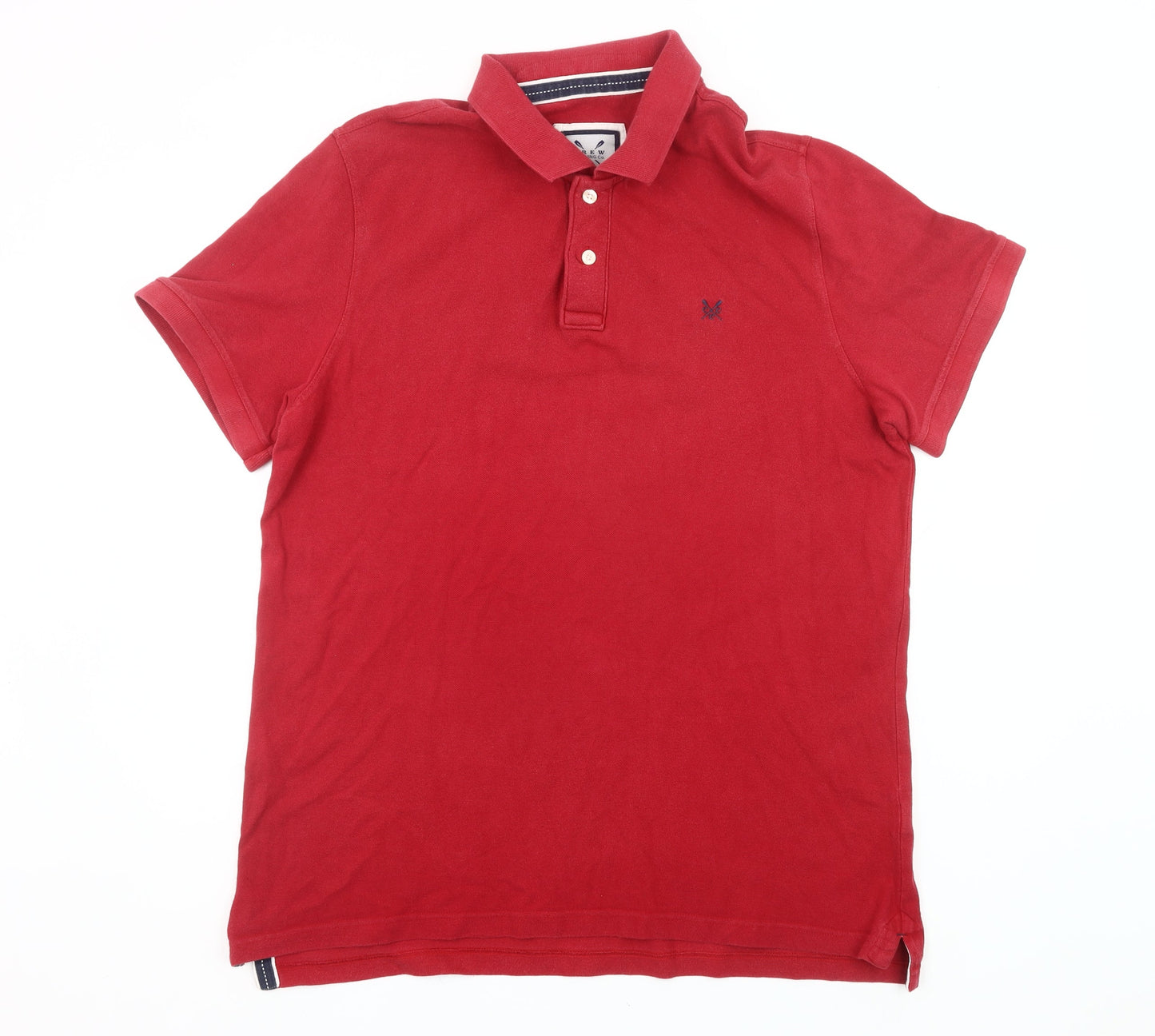 Crew Clothing Co. Men's Red XL Cotton Polo Shirt Short Sleeve