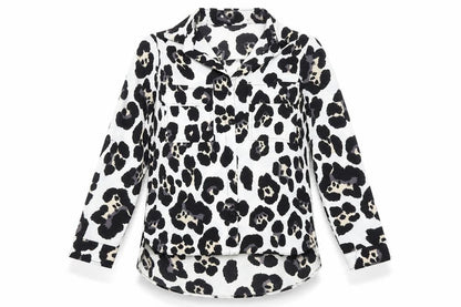 Voyelles Women’s Multicoloured Leopard Print Button-Up Shirt Size S