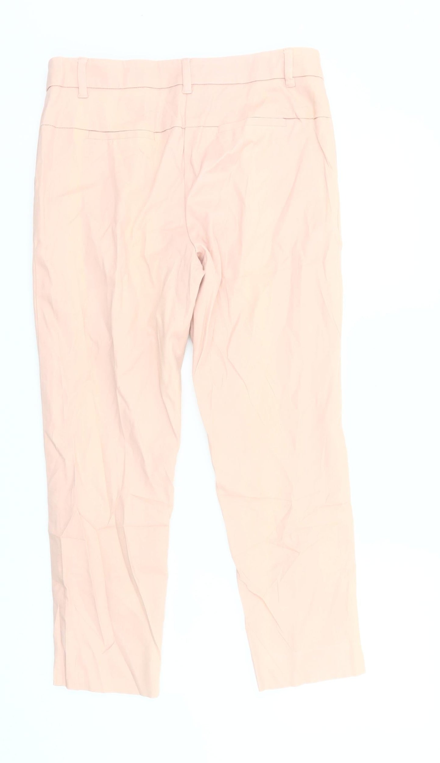 Next Womens Beige Chino Slim Fit Trousers Size S