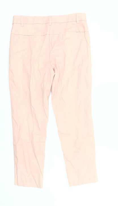 Next Womens Beige Chino Slim Fit Trousers Size S