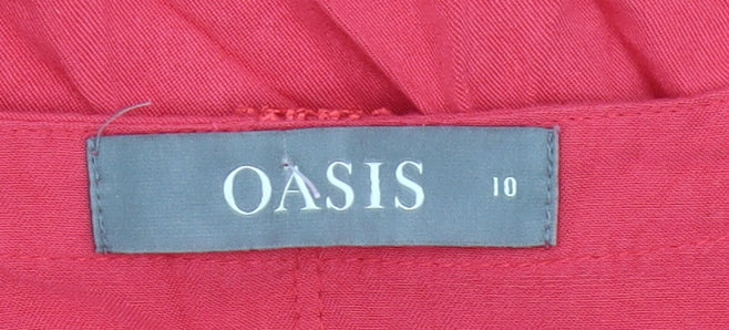 Oasis Women’s Pink Lace Sleeve Tunic Blouse UK 10