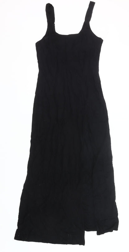 ASOS DESIGN Women’s Black Size 6 Long Slip Dress Summer