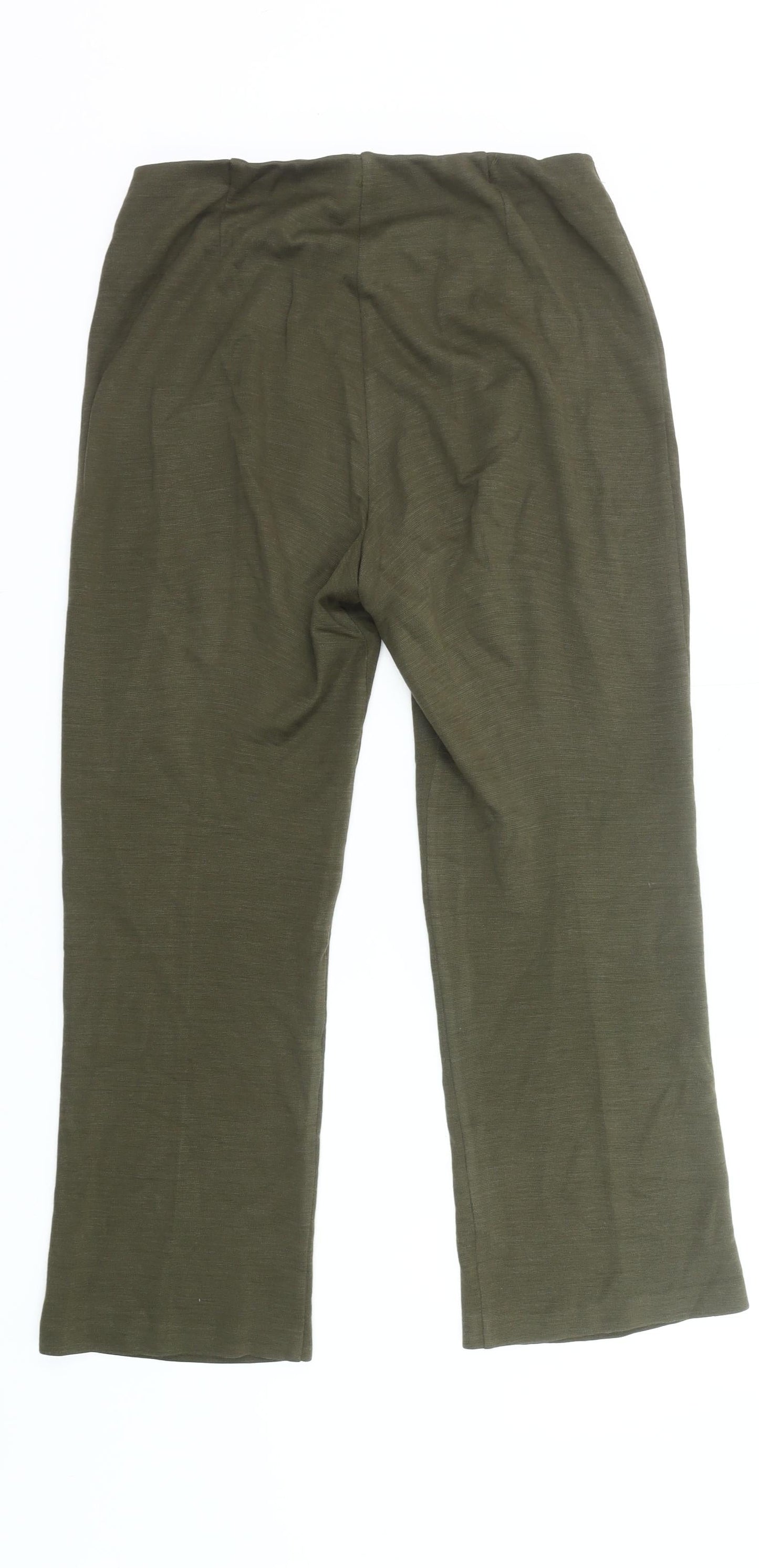 Slimma Signature Women’s Green Size 12 Straight Trousers Acrylic