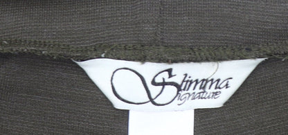 Slimma Signature Women’s Green Size 12 Straight Trousers Acrylic