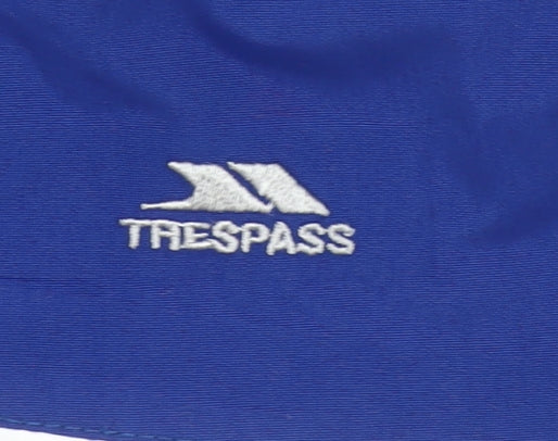 Trespass Girls Blue Pink Ski Jacket 10 Years Waterproof Hooded Winter Coat