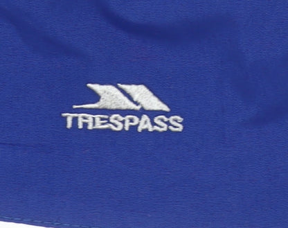 Trespass Girls Blue Pink Ski Jacket 10 Years Waterproof Hooded Winter Coat