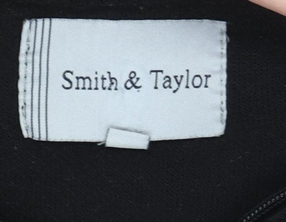 Smith & Taylor Men’s Black XL Argyle Full Zip Jumper