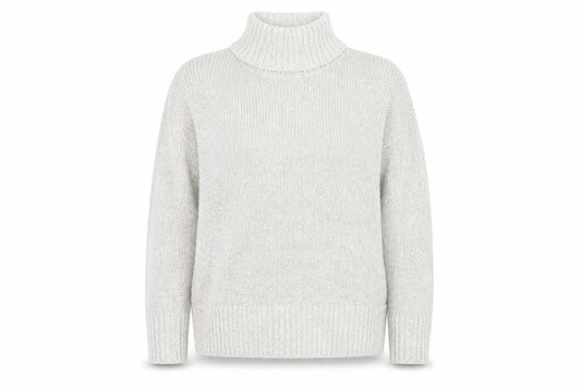 New Look Women Grey Roll Neck Chunky Knit Pullover Jumper M