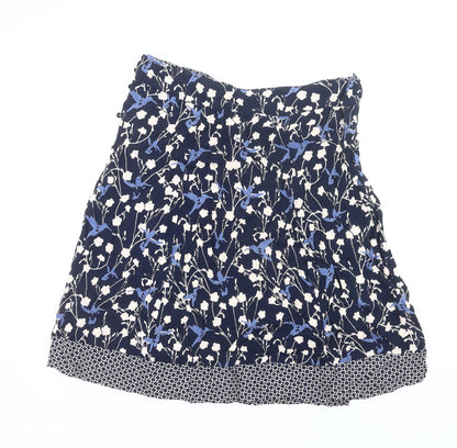 RJR John Rocha Women’s Blue Floral A-Line Viscose Skirt Size 14