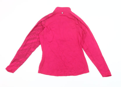 Nike Women’s Pink Dri-Fit 1/2 Zip Long Sleeve Running Top Size M