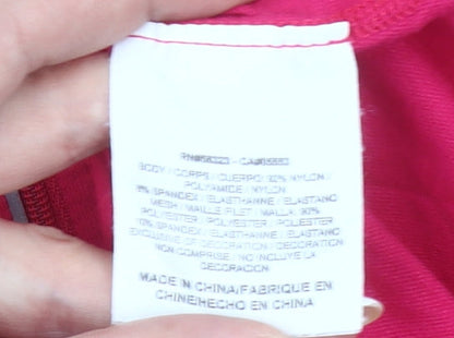 Nike Women’s Pink Dri-Fit 1/2 Zip Long Sleeve Running Top Size M